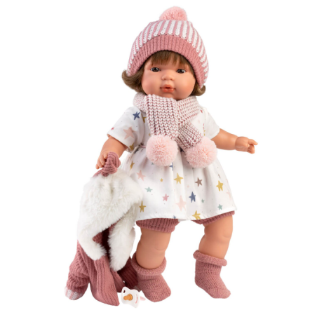 Muñeca Llorens Lola Llorona Rosa 38 Cm De Muñeca Llorens