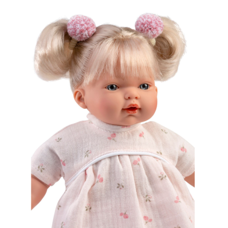 Muñeca Llorens Roberta Llorona Vestido Estampado 33 Cm