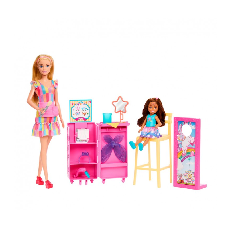 Barbie Y Chelsea Puesto De Maquillaje De Mattel