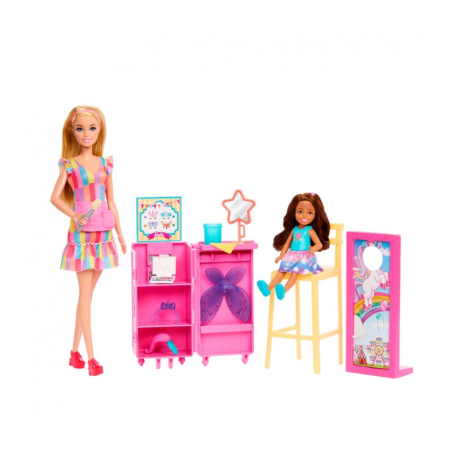 Barbie Y Chelsea Puesto De Maquillaje De Mattel