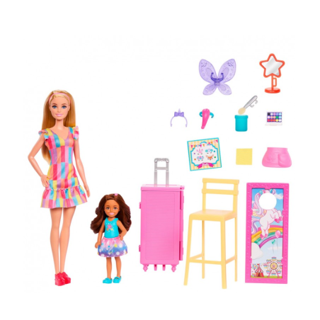 Barbie Y Chelsea Puesto De Maquillaje