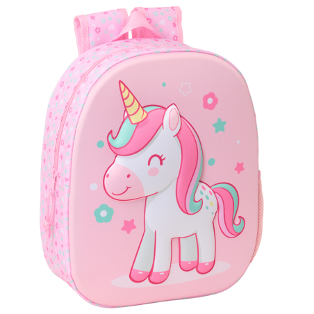 Mochila 3D Unicornio 33 Cm De Safta