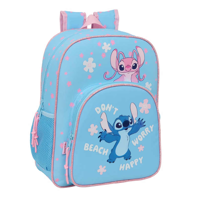 Mochila Stitch Happy Adaptable 38 Cm De Safta