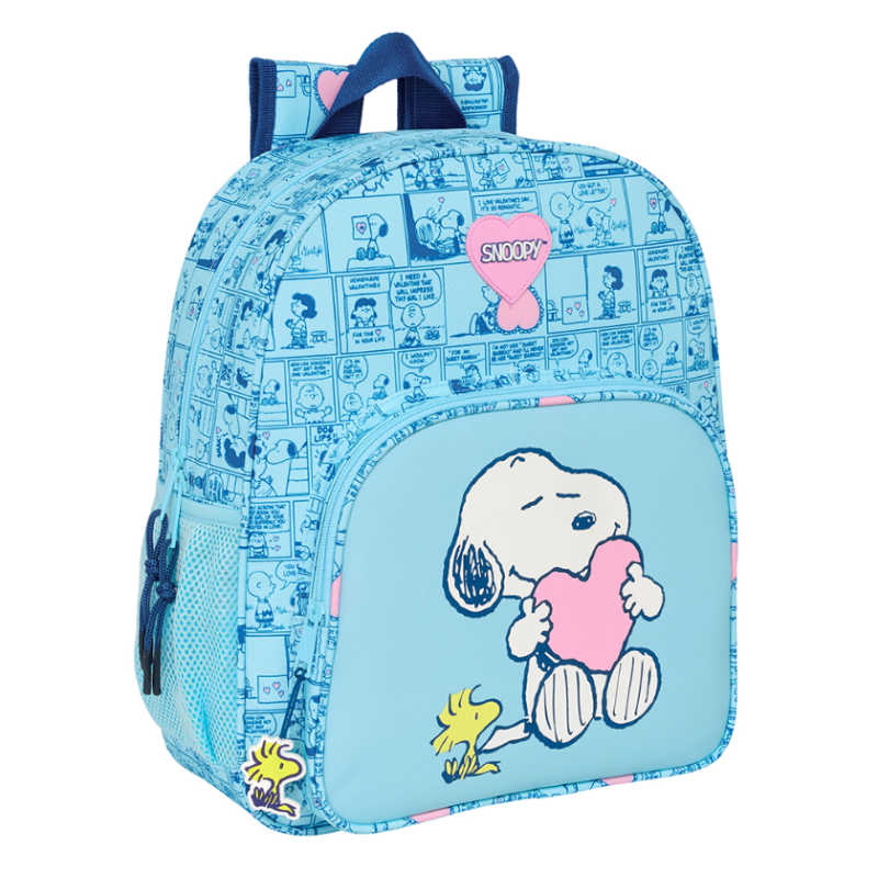 Mochila Snoopy Love Adaptable 38 Cm De Safta