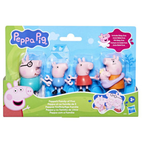 Pack 5 Figuras Peppa Pig Y Su Familia