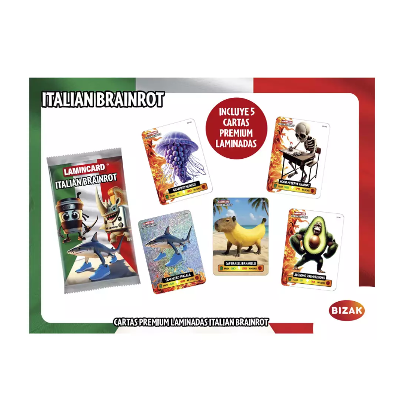 Cartas Lamincard Italian Brainrot