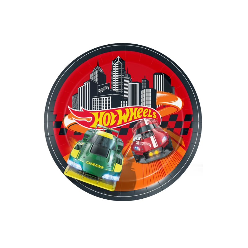 Platos Hot Wheels 23 Cm 8 Uds De Liragram
