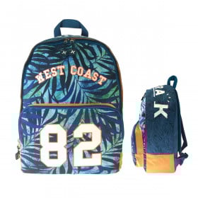Mochila Escolar West Coast Azul