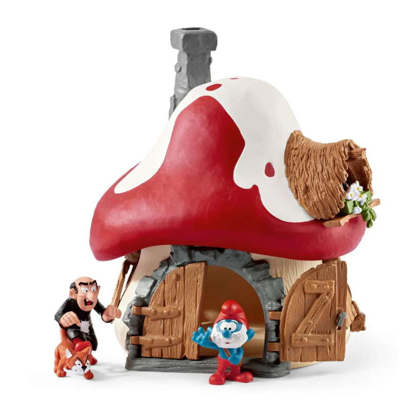 Schleich Casa De Los Pitufos Con 2 Figuras