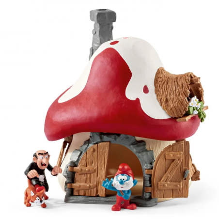 Schleich Casa De Los Pitufos Con 2 Figuras