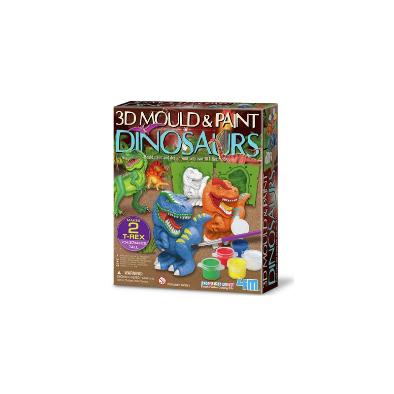 Moldea Y Pinta 3D Dinosaurios