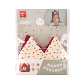 Corona Cumpleaños Números 1 al 5