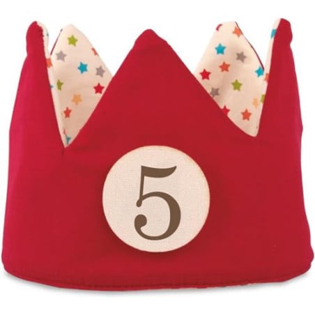 Corona Cumpleaños Números 1 al 5