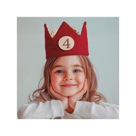 Corona Cumpleaños Números 1 al 5