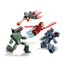 LEGO Marvel Iron Man Y Máquina De Guerra Vs Drones De LEGO 2