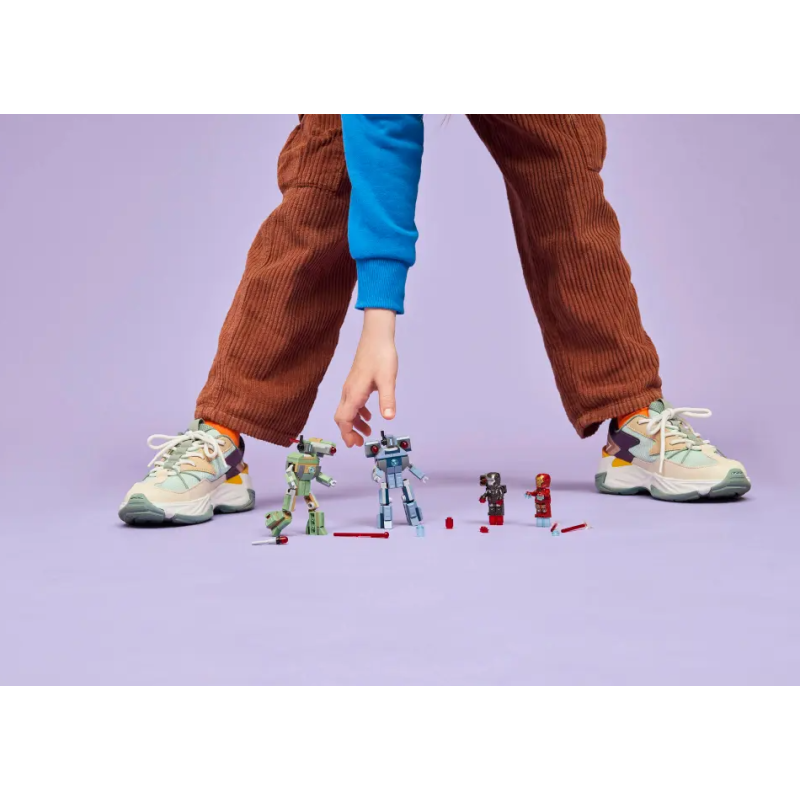 LEGO Marvel Iron Man Y Máquina De Guerra Vs Drones