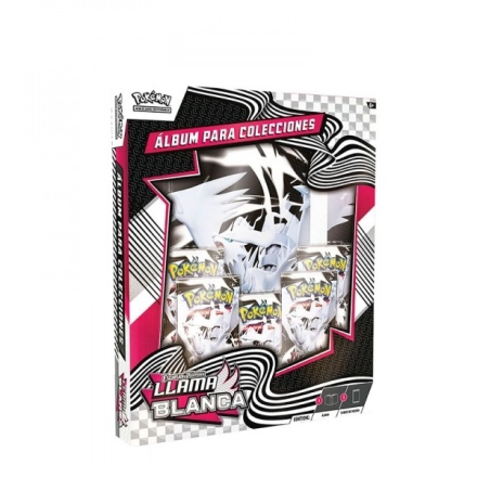 Pokemon Álbum Para Colecciones Llama Blanca De Bandai