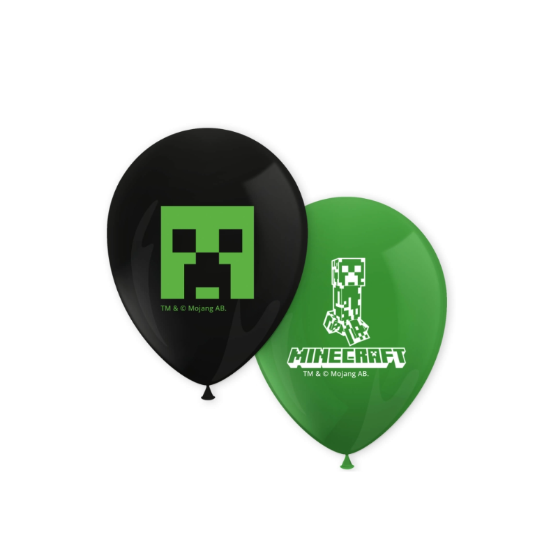 Globos Minecraft 8 Uds De Liragram