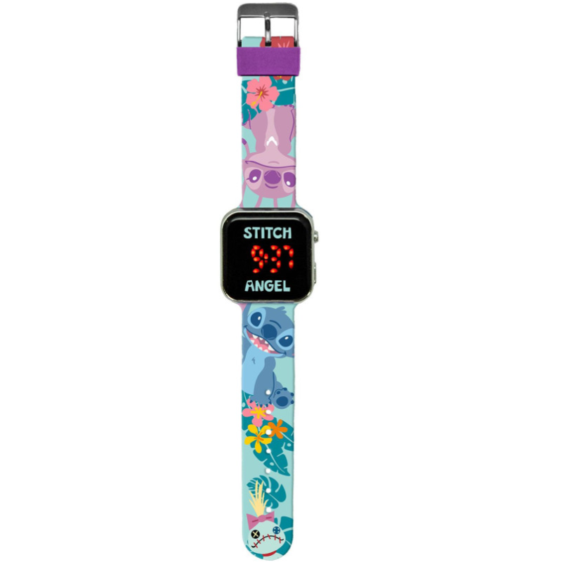 Reloj Led Stitch Tropical