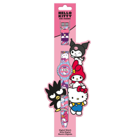 Reloj De Pared Hello Kitty Y Kuromi De Kids Euroswan
