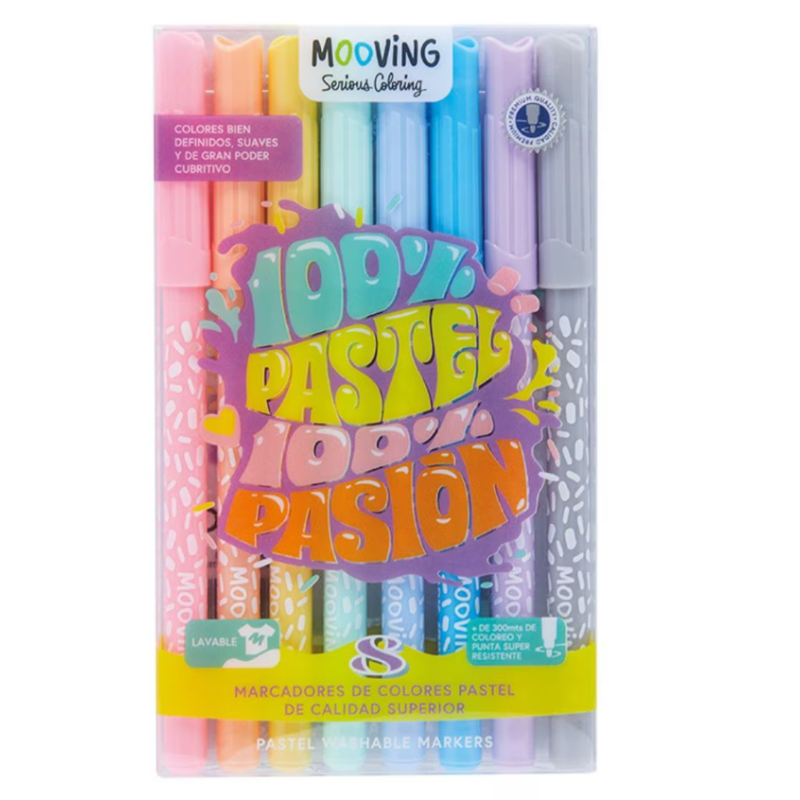 Set Marcadores Color Pastel 8 Uds De Vuelta Al Cole