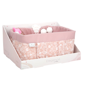 Muñeca Arias Canastilla Elegance Rosa Con Accesorios De Arias
