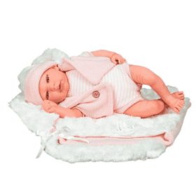 Muñeca Arias Reborn Arias Angela 40cm Saco Y Portabebés De Arias