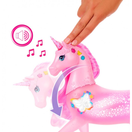 Barbie Unicornio Con Luces Y Sonidos
