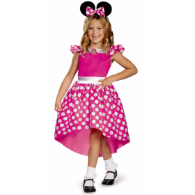 Disfraz Minnie Rosa Classic Infantil T 5-6 Años