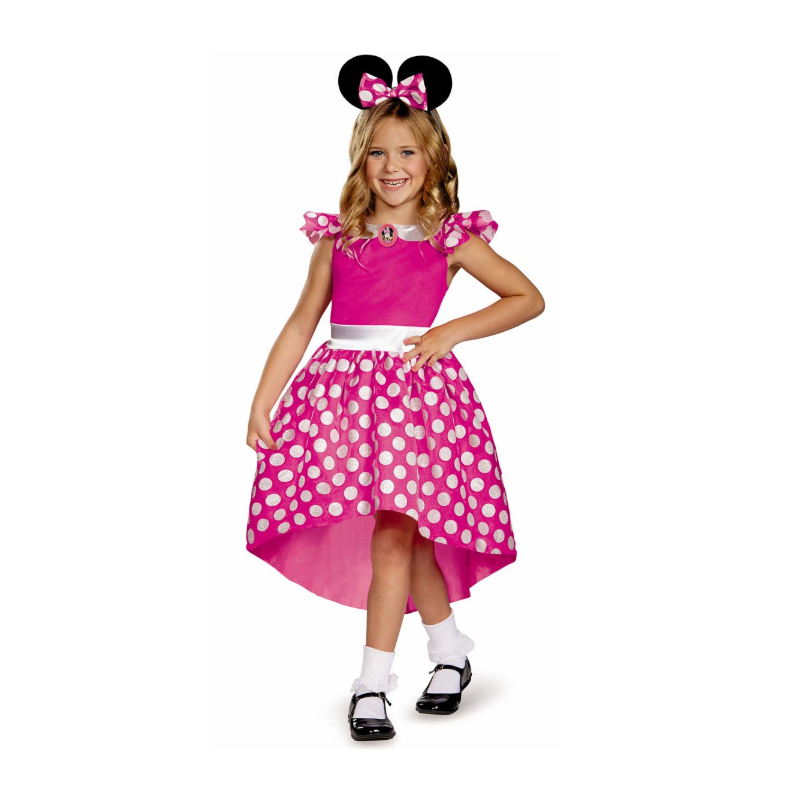 Disfraz Minnie Rosa Classic Infantil T 5-6 Años De Liragram