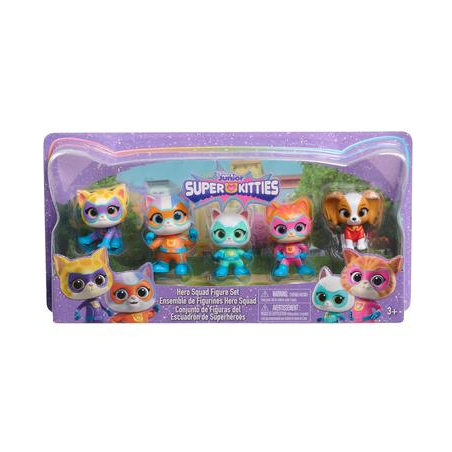 Pack 5 Figuras Superkitties Hero Squad