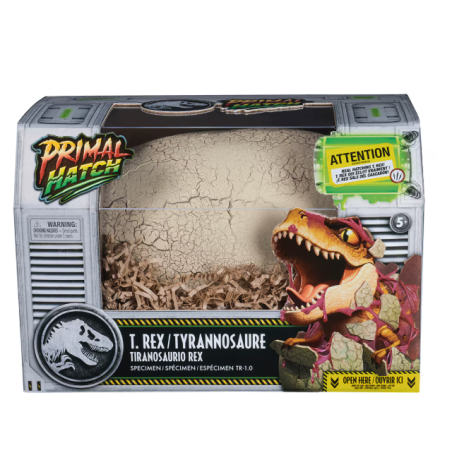 JW T-Rex Primal Hatch Dinosaurio Interactivo De Spin Master