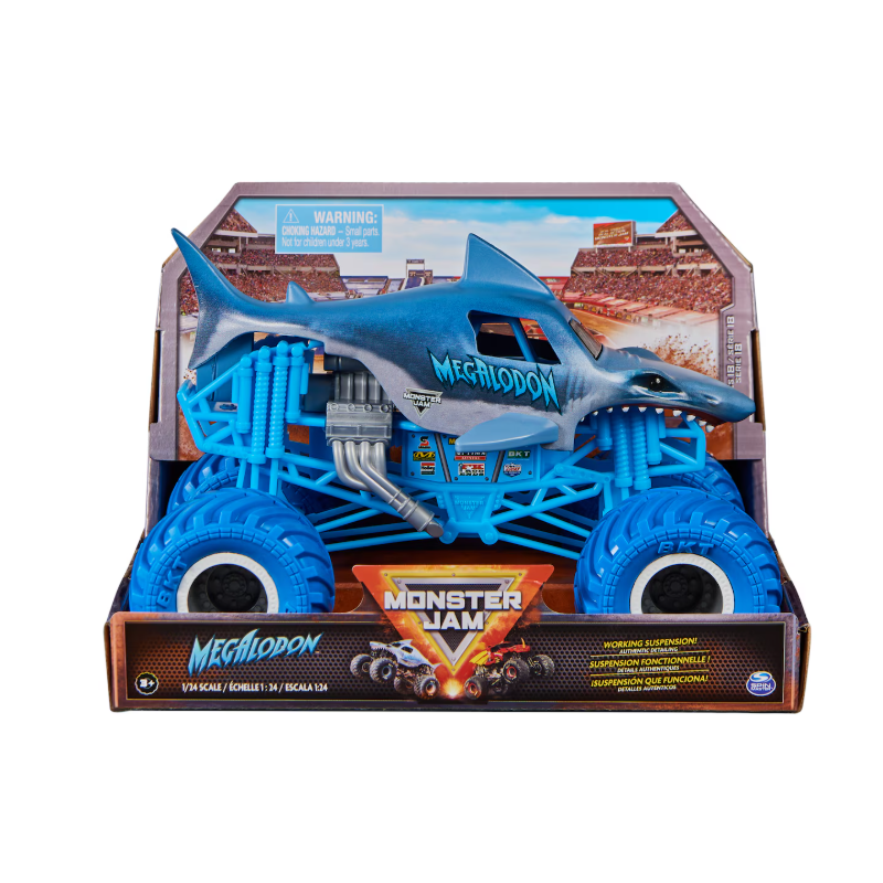 Monster Jam Megalodón Oscuro 1:24 De Spin Master