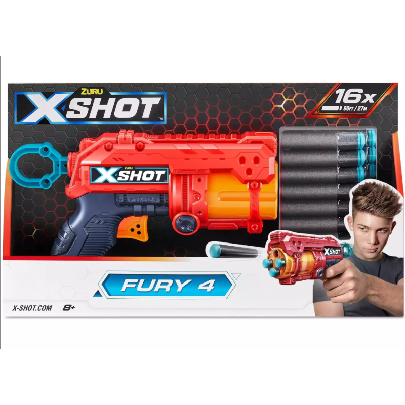 X-Shot Fury Con 16 Dardos