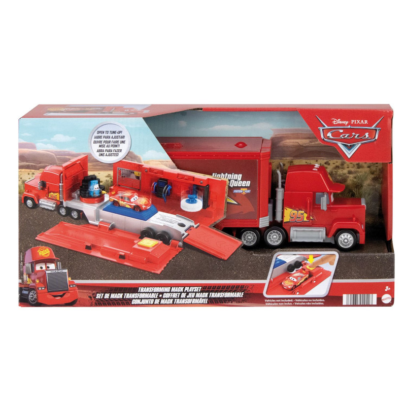 Camión Cars Mack Convertible Pista Coche De Mattel