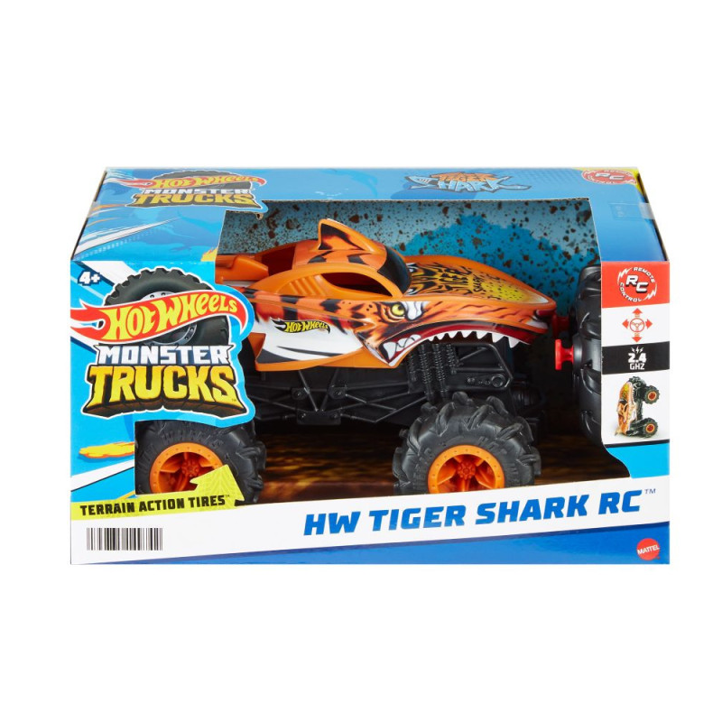 Monster Trucks Tiger Shark RC De Mattel