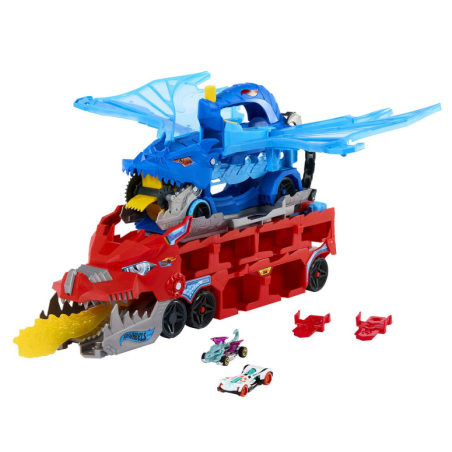 HW City Dragón Transportador Ataque Doble