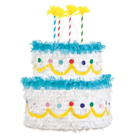Piñata Pastel Cumpleaños 3D De Fiesta Y Cumpleaños
