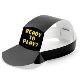 Gorros Gamer Negro 6 Ud De Fiesta Y Cumpleaños