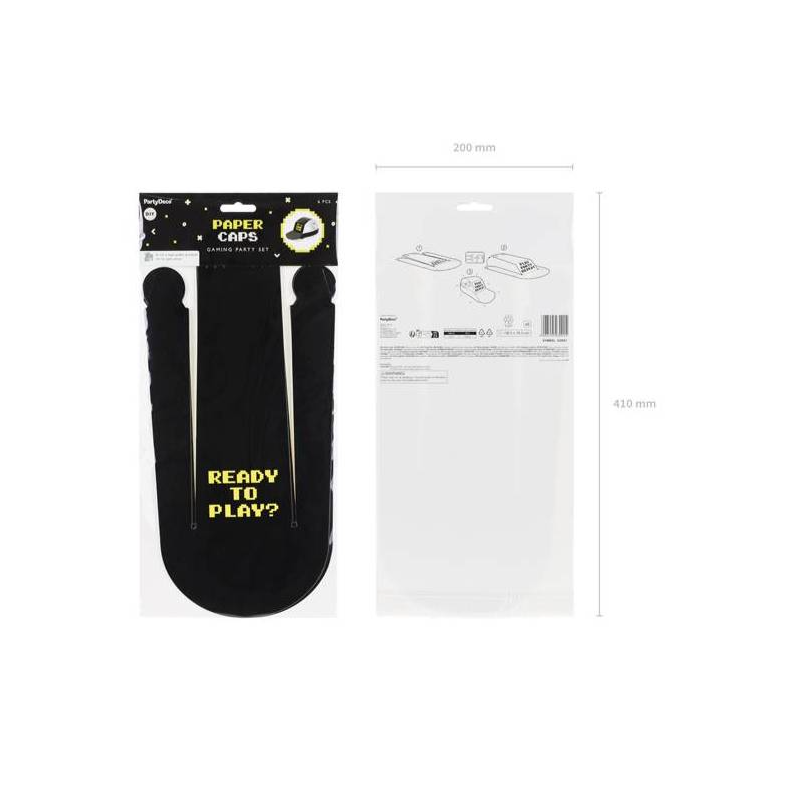 Gorros Gamer Negro 6 Ud