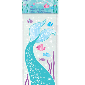 Bolsas Celofán Sirena 20 Uds De Fiesta Y Cumpleaños 2