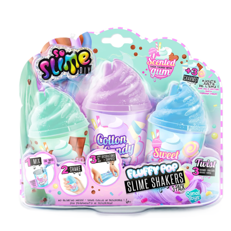 Slime Fluffy Pack 3 De Canal Toys