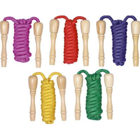 Cuerdas Para Saltar Con Mango De Madera Surtido 2