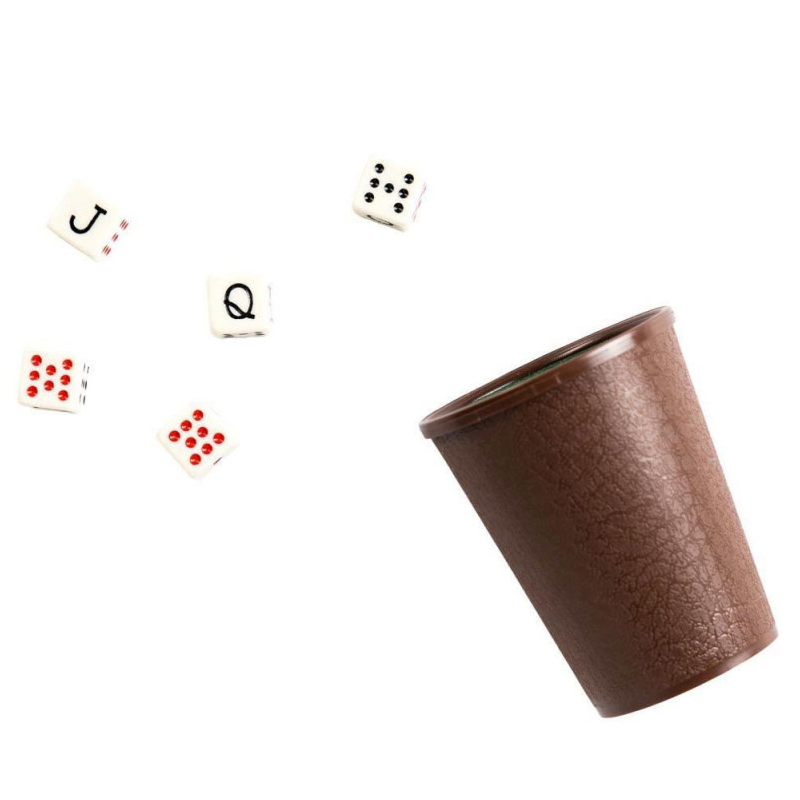 Cubilete Con Dados Poker