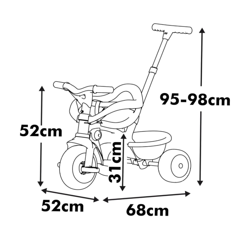 Triciclo Be Fun Confort Verde