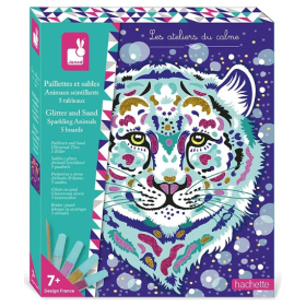 Animales Brillantes Purpurina Y Arena