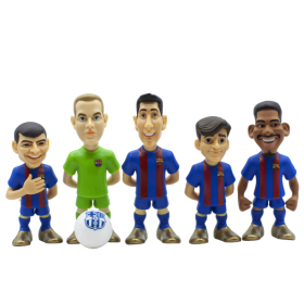 Blíster 5 Figuras Mini Fc Barcelona 7 Cm
