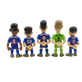 Blíster 5 Figuras Mini Fc Barcelona 7 Cm De Bandai 2