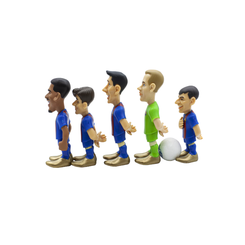 Blíster 5 Figuras Mini Fc Barcelona 7 Cm