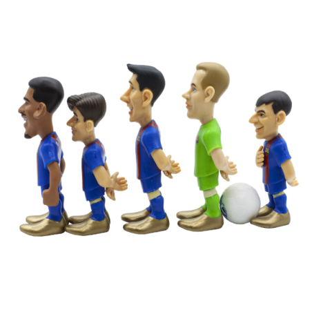 Blíster 5 Figuras Mini Fc Barcelona 7 Cm